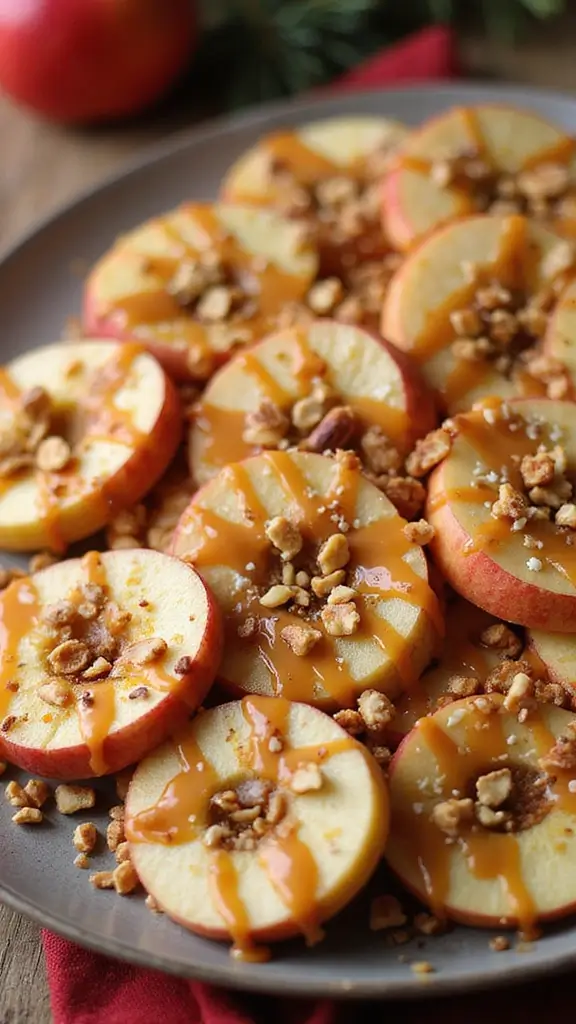 15 Adorable Thanksgiving Snack Ideas Kids Will Love - 14. Caramel Apple Slices