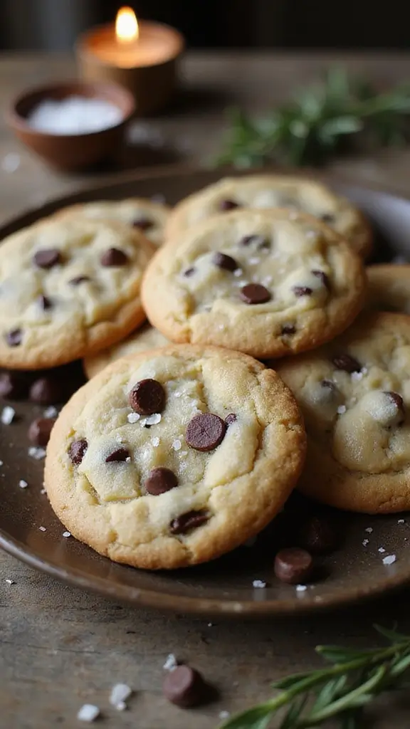 15 Classic Cookie Recipes with a Twist - 1. Chocolate Chip Cookies with Sea Salt and Rosemary