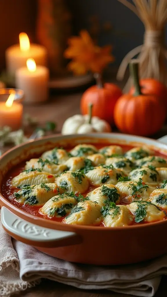 15 Cozy Fall Recipes That’ll Make Your Kitchen Smell Like Heaven 15 Cozy Fall Recipes That’ll Make Your Kitchen Smell Like Heaven - 13. Hearty Spinach and Ricotta Stuffed Shells