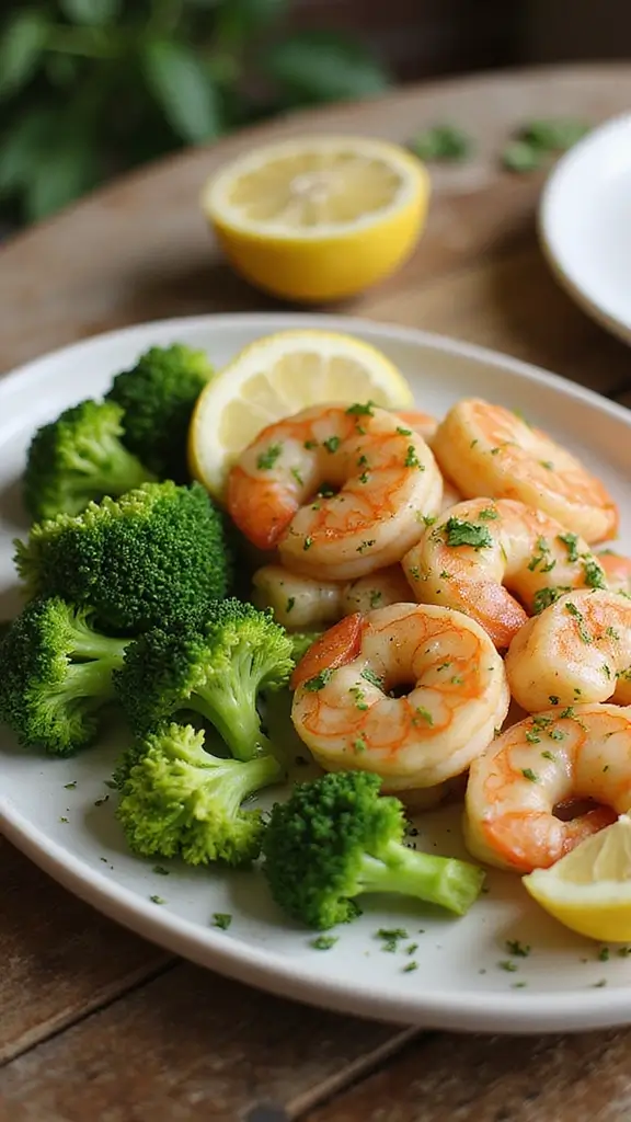 16 Cozy Fall Dinners You Can Make in 30 Minutes or Less - 1. One-Pan Garlic Butter Shrimp and Broccoli