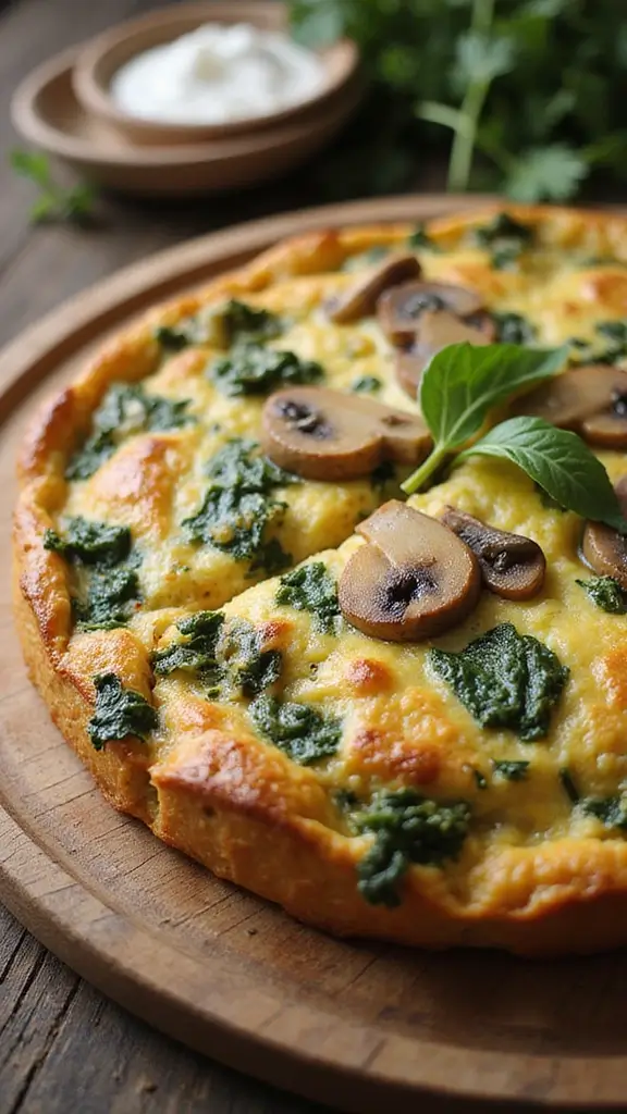 16 Cozy Fall Dinners You Can Make in 30 Minutes or Less - 12. Spinach and Mushroom Frittata