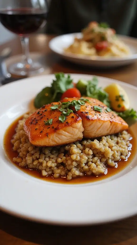 16 Cozy Fall Dinners You Can Make in 30 Minutes or Less - 15. Maple-Glazed Salmon with Quinoa