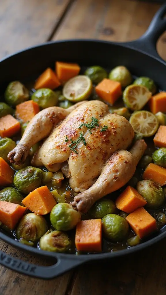 16 Cozy Fall Dinners You Can Make in 30 Minutes or Less - 4. Autumn Chicken Skillet