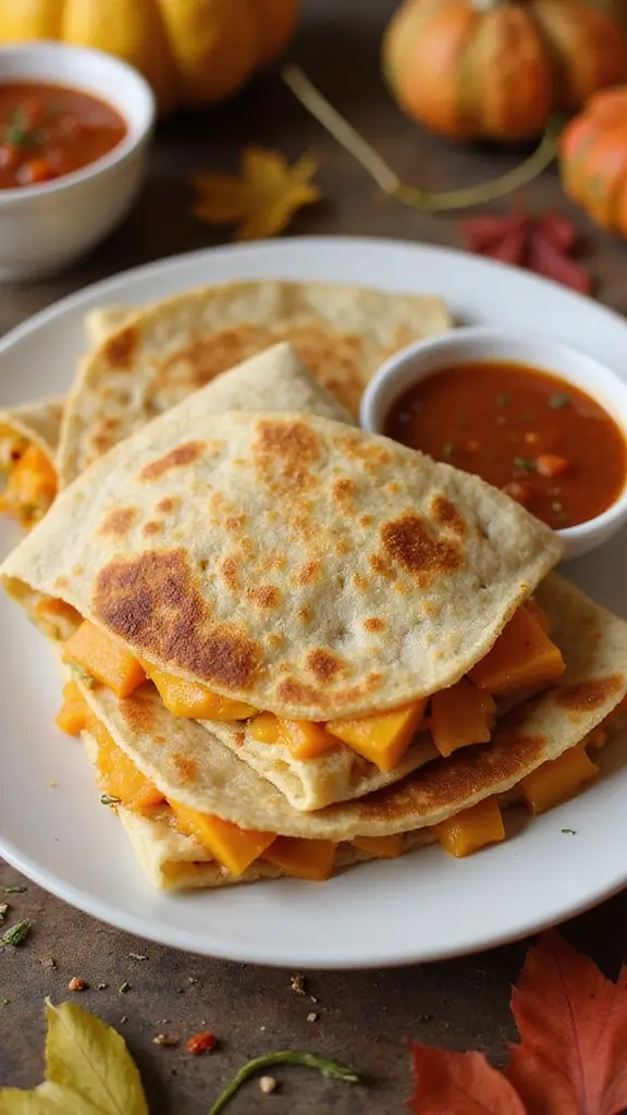 16 Cozy Fall Dinners You Can Make in 30 Minutes or Less - 5. Cheesy Butternut Squash Quesadillas