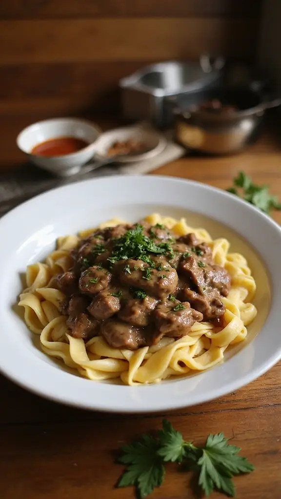 16 Cozy Fall Dinners You Can Make in 30 Minutes or Less - 6. Beef Stroganoff in 30 Minutes