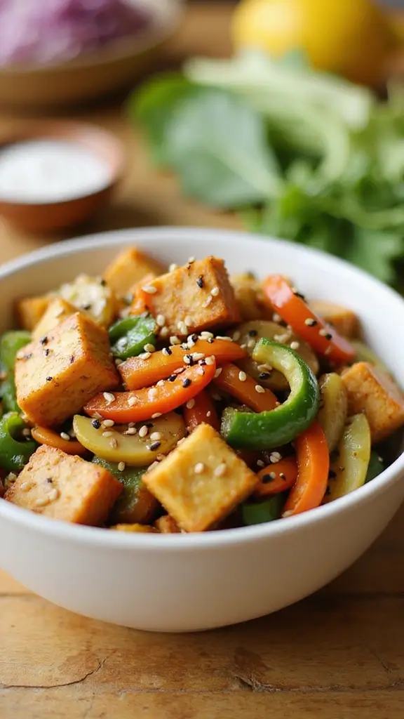 16 Cozy Fall Dinners You Can Make in 30 Minutes or Less - 9. Vegetable Stir-Fry with Tofu