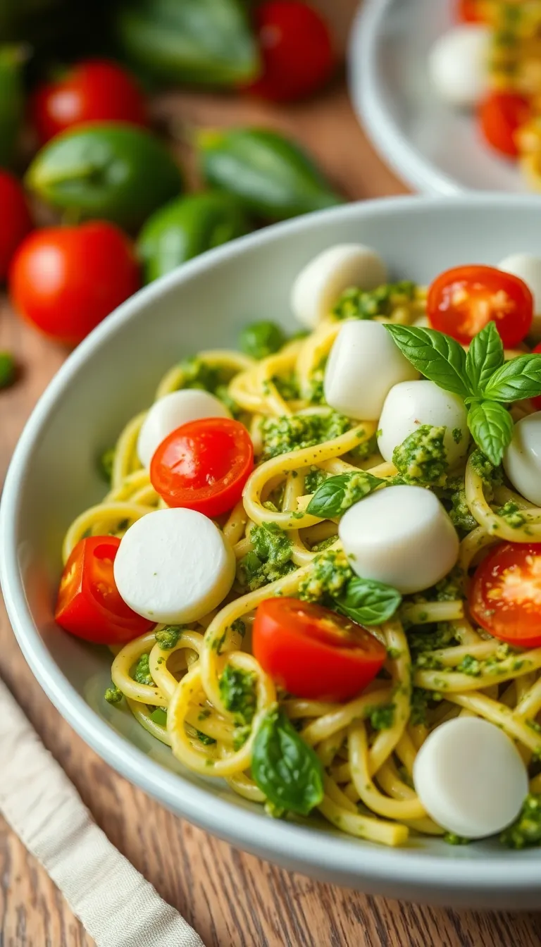 17 Elegant Party Food and Drinks on a Budget - 10. Pesto Pasta Salad