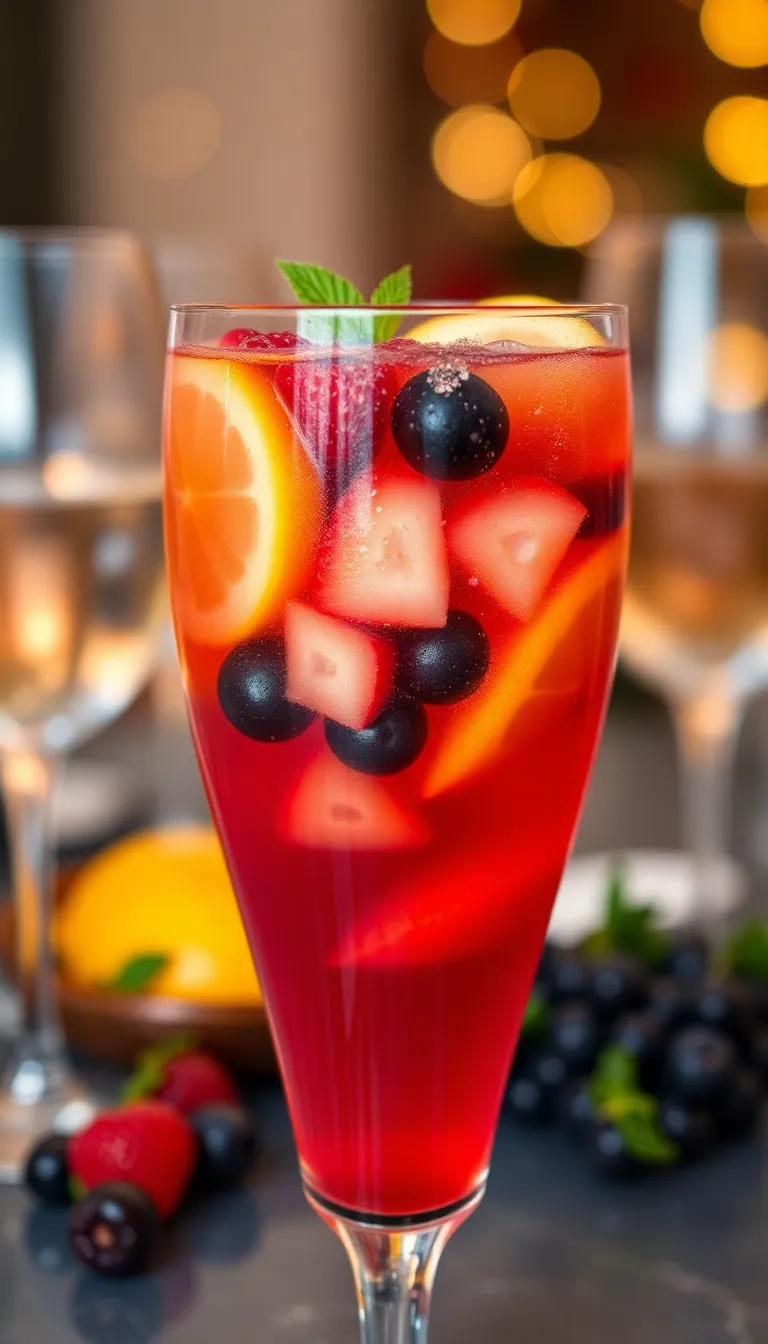 17 Elegant Party Food and Drinks on a Budget - 14. Sparkling Wine Sangria