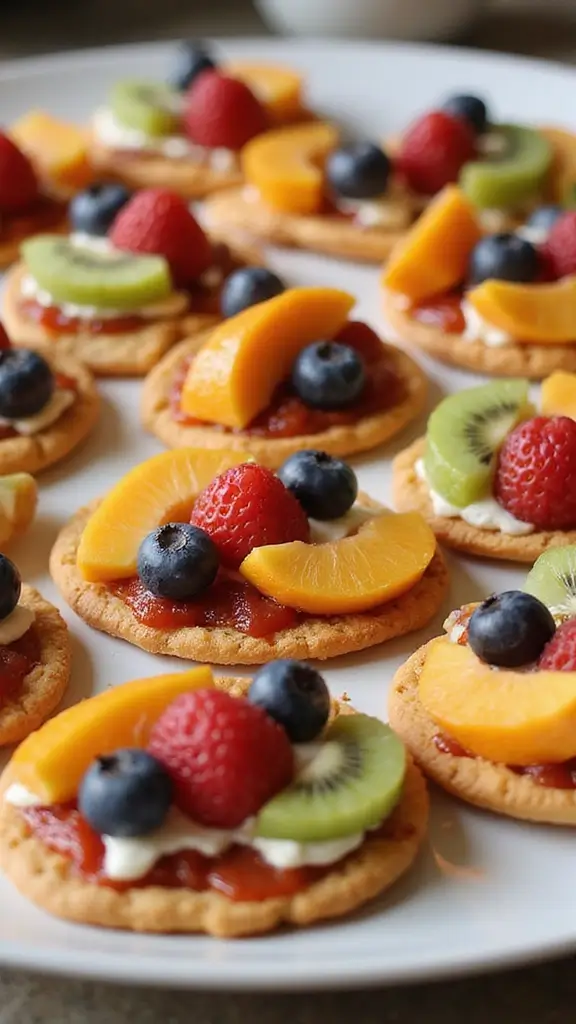 17 Quick & Easy Dessert Recipes for Busy Bakers - 13. Mini Fruit Pizzas