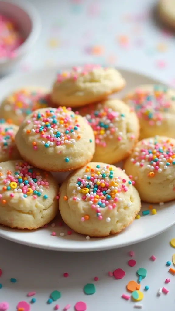 17 Quick & Easy Dessert Recipes for Busy Bakers - 5. Sprinkle Birthday Cookies