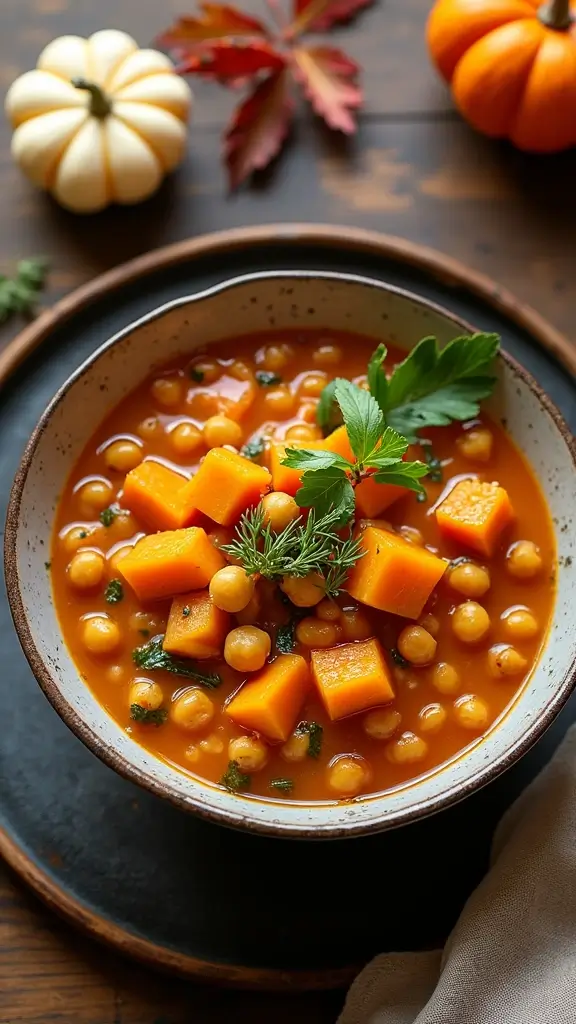 18 One-Pot Cozy Fall Recipes for Lazy Weekend Nights - 15. Butternut Squash and Chickpea Stew