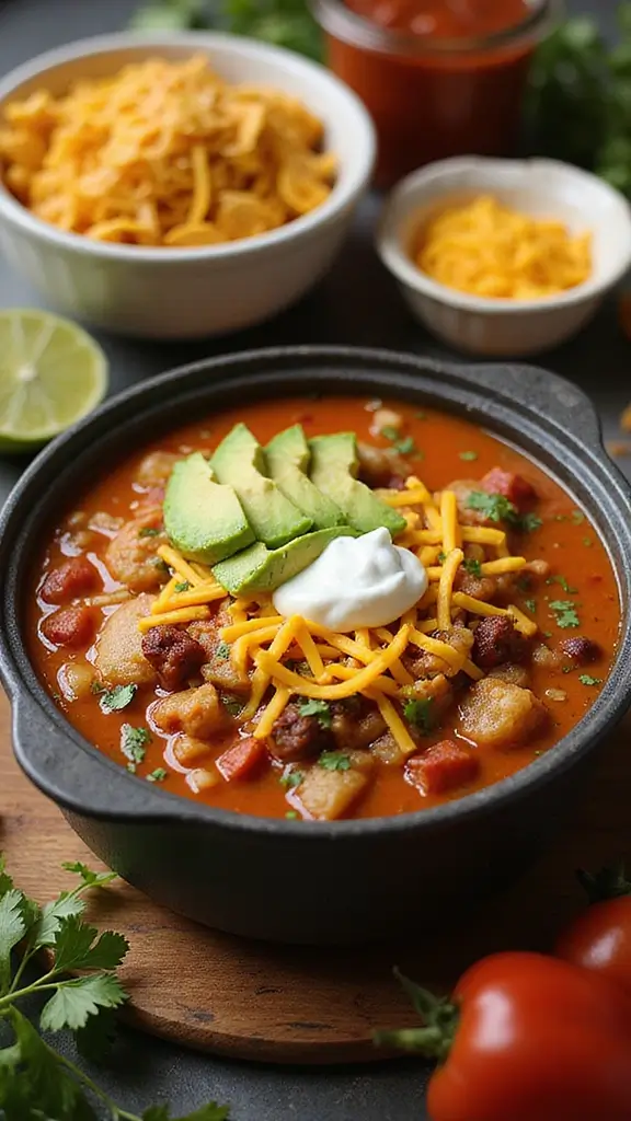 18 One-Pot Cozy Fall Recipes for Lazy Weekend Nights - 16. Taco Soup
