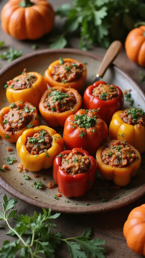 18 One-Pot Cozy Fall Recipes for Lazy Weekend Nights - 18. Stuffed Bell Peppers