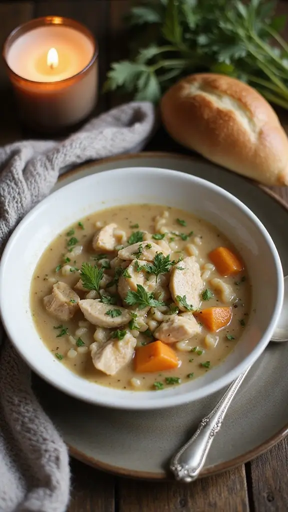 18 One-Pot Cozy Fall Recipes for Lazy Weekend Nights - 3. Chicken and Wild Rice Soup