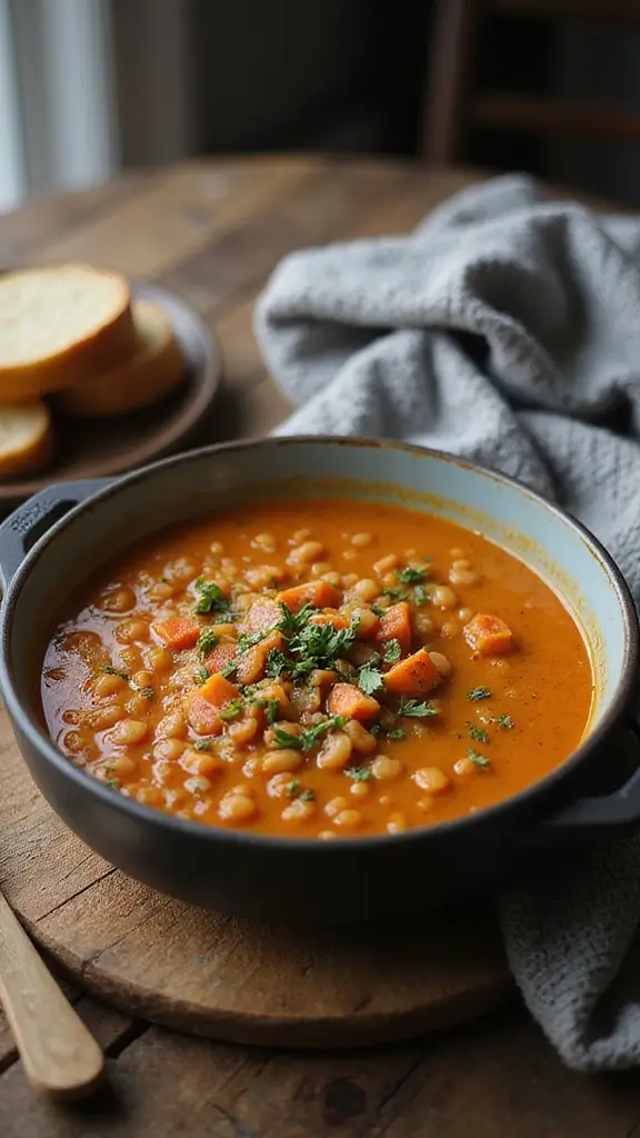 18 One-Pot Cozy Fall Recipes for Lazy Weekend Nights - 9. Spicy Lentil Soup