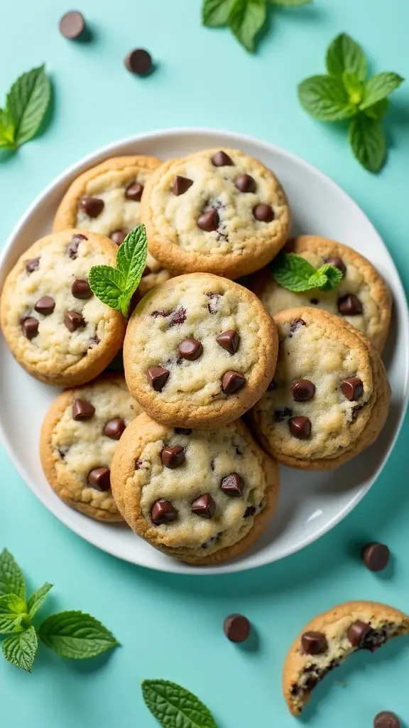 19 Cookie Recipes That Are Better Than Store-Bought - 10. Mint Chocolate Chip Cookies