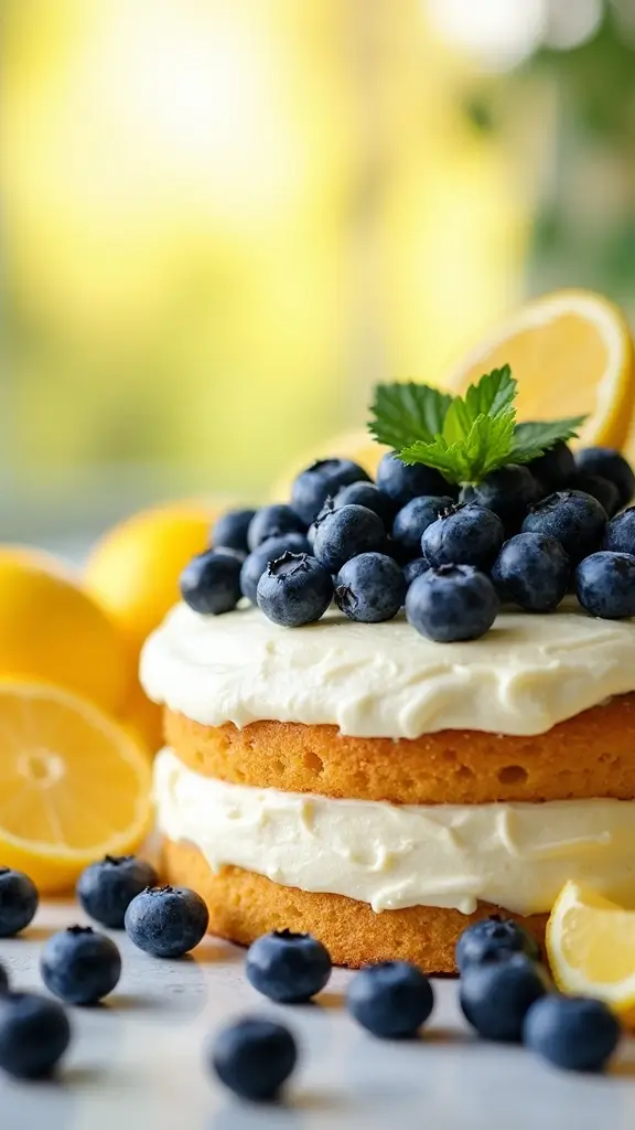 19 Crowd-Pleasing Delicious Desserts for Every Season 19 Crowd-Pleasing Delicious Desserts for Every Season - 8. Lemon Blueberry Layer Cake