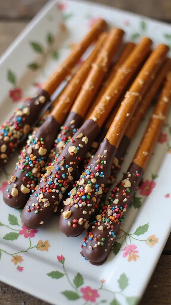 19 Dessert Rezept: Die besten schnellen Ideen für jeden Tag - 6. Chocolate Dipped Pretzel Rods