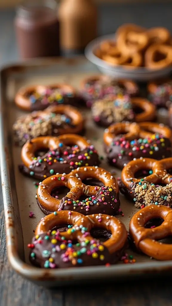 19 Easy Dessert Recipes That Only Look Complicated - 14. Chocolate-Dipped Pretzels