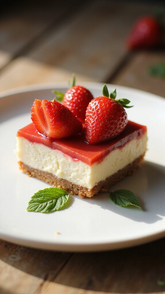 19 Easy Dessert Recipes That Only Look Complicated - 2. No-Bake Strawberry Cheesecake