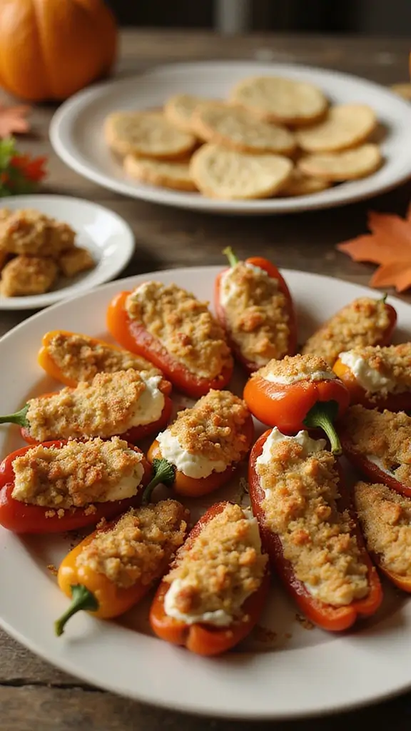 19 Pinterest-Perfect Cute Thanksgiving Snacks for Your Fall Table - 12. Stuffed Peppadew Peppers