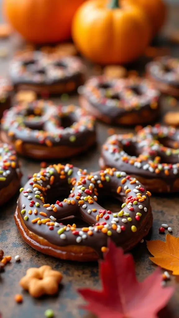 19 Pinterest-Perfect Cute Thanksgiving Snacks for Your Fall Table - 15. Chocolate-Covered Pretzels