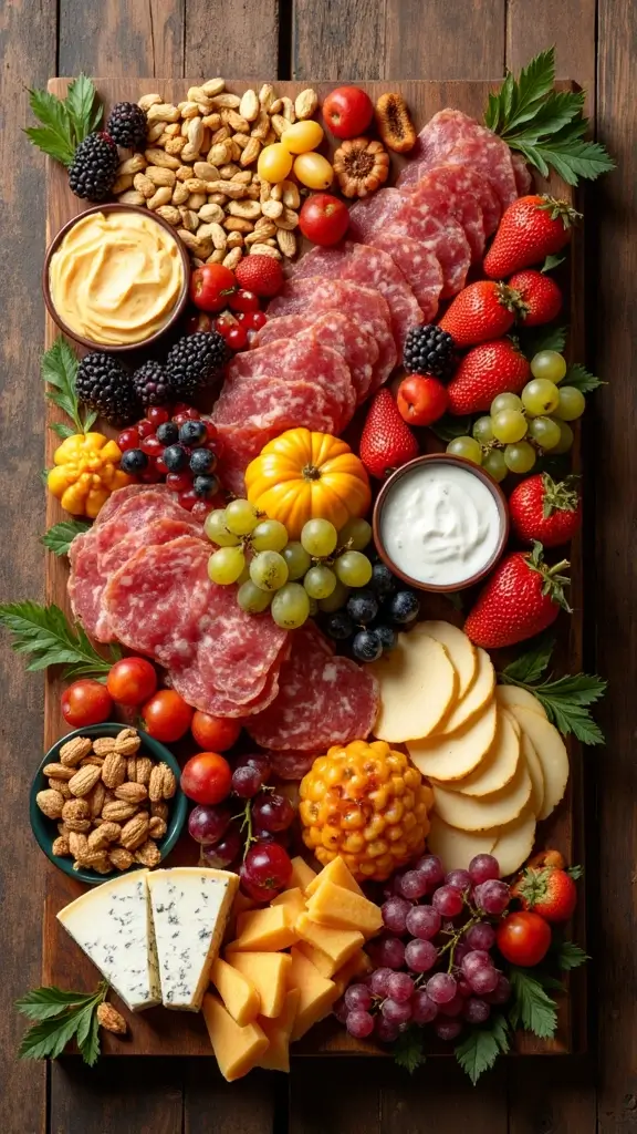 19 Pinterest-Perfect Cute Thanksgiving Snacks for Your Fall Table - 17. Thanksgiving Charcuterie Board