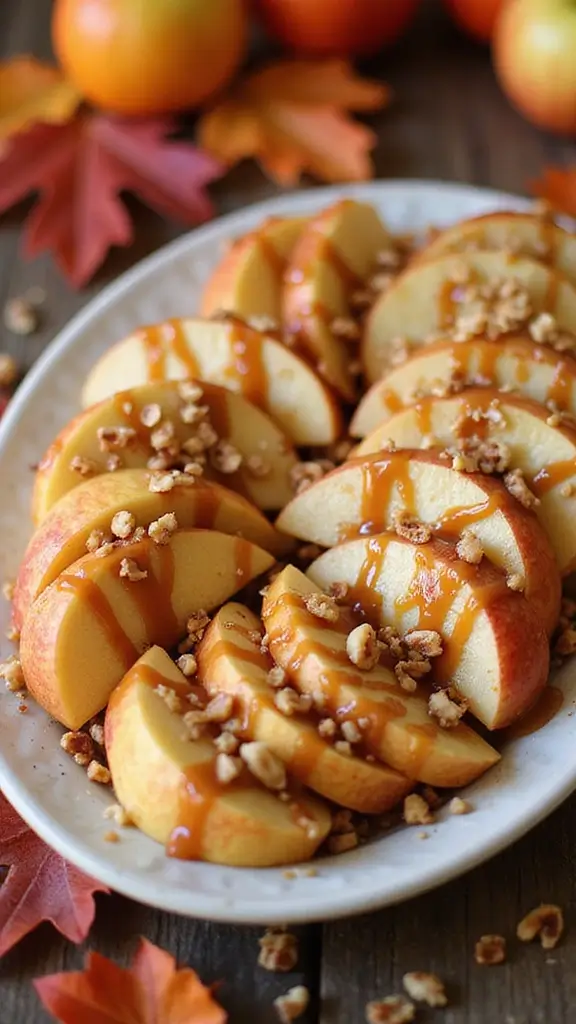 19 Pinterest-Perfect Cute Thanksgiving Snacks for Your Fall Table - 18. Caramel Apple Slices