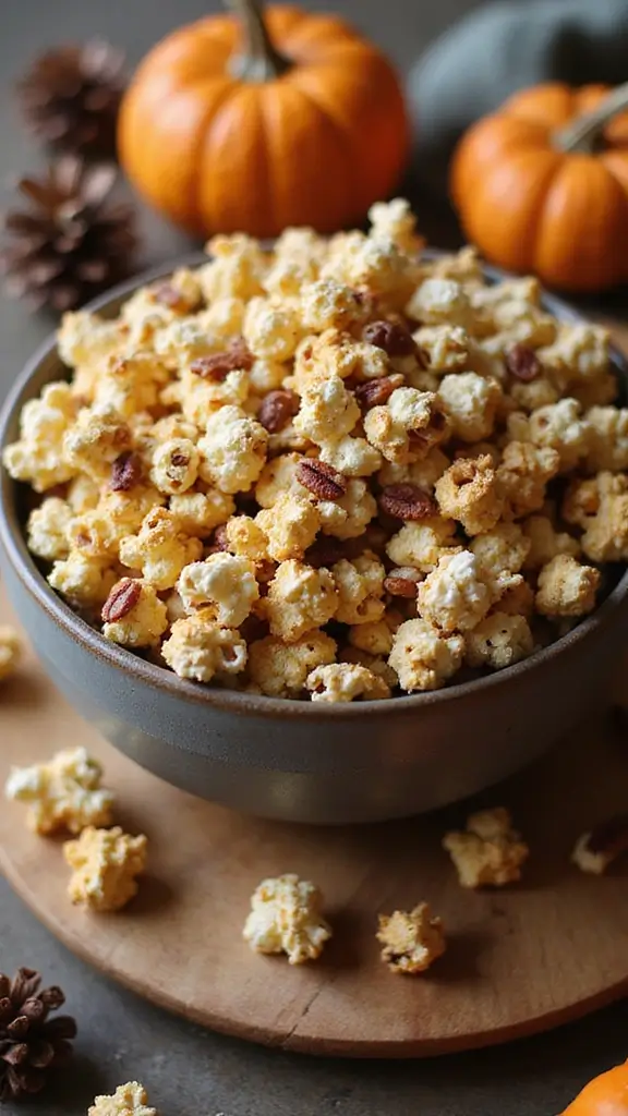 19 Pinterest-Perfect Cute Thanksgiving Snacks for Your Fall Table - 6. Maple Pecan Popcorn