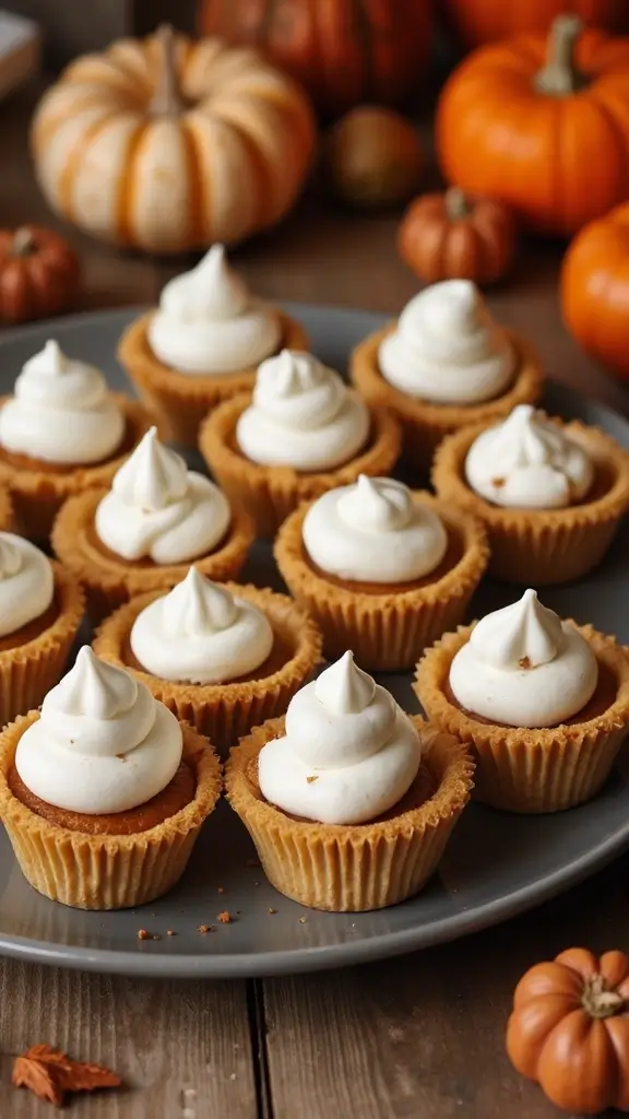 19 Pinterest-Perfect Cute Thanksgiving Snacks for Your Fall Table - 7. Mini Pumpkin Pies
