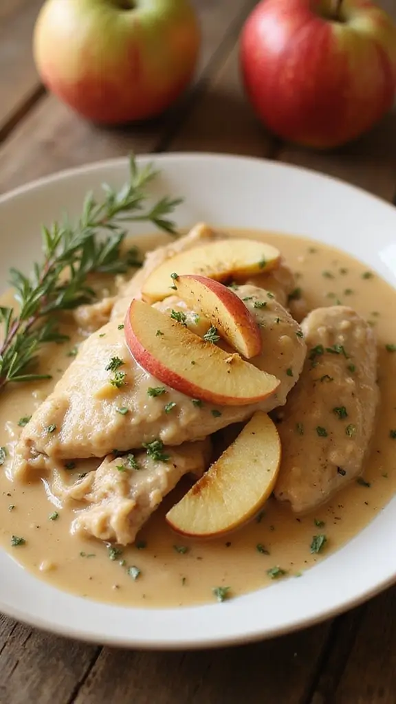 20 Irresistible Creamy Chicken Recipes You Can Make in 20 Minutes - 11. Creamy Apple Cider Chicken