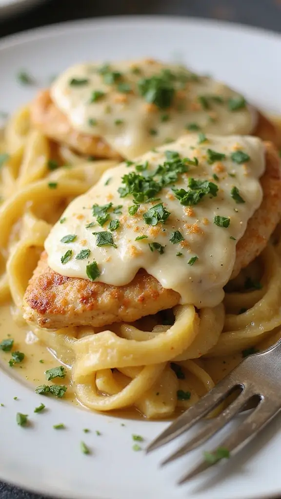 20 Irresistible Creamy Chicken Recipes You Can Make in 20 Minutes - 13. Creamy Garlic Parmesan Chicken