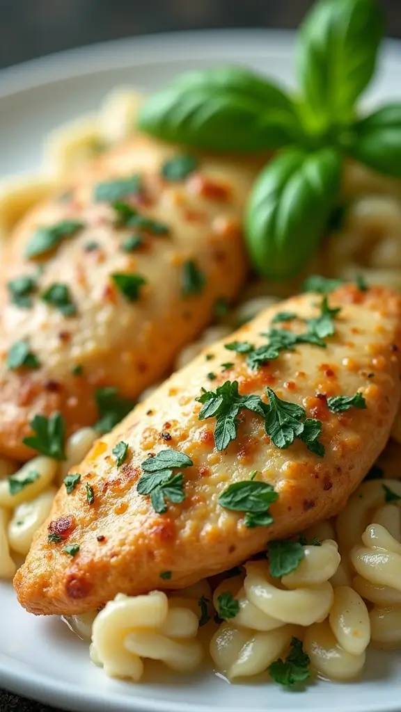 20 Irresistible Creamy Chicken Recipes You Can Make in 20 Minutes - 14. Creamy Basil Chicken