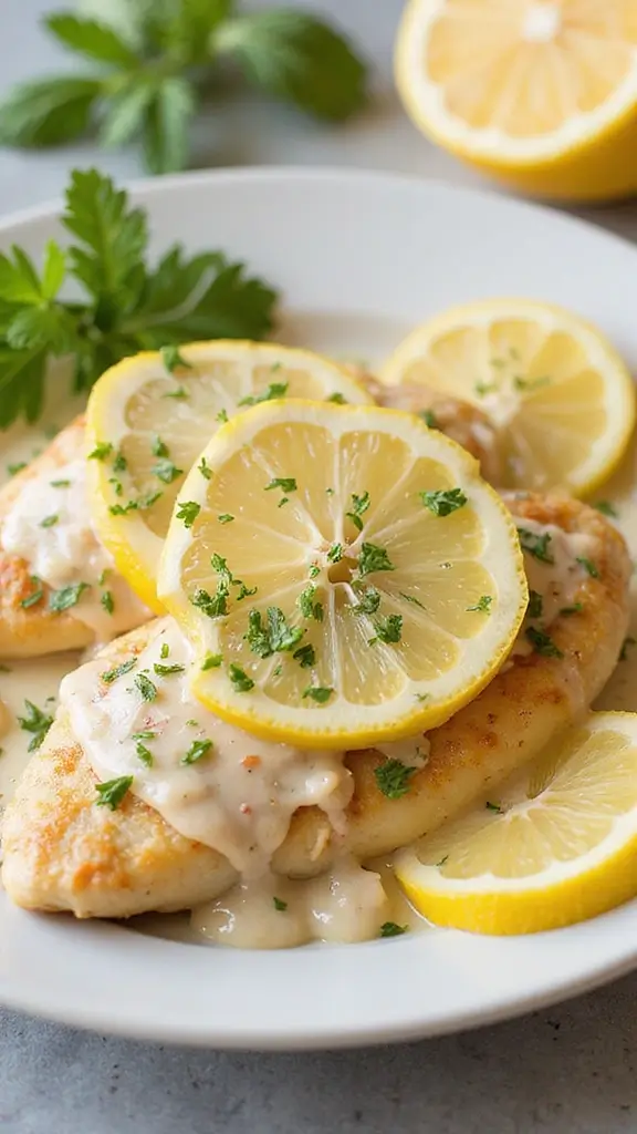 20 Irresistible Creamy Chicken Recipes You Can Make in 20 Minutes - 5. Lemon Cream Chicken