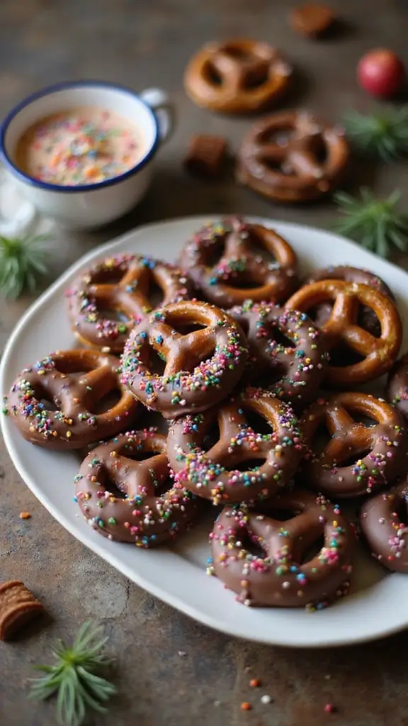 21 Easy Dessert Recipes You Can Whip Up Tonight - 12. No-Bake Chocolate Covered Pretzels