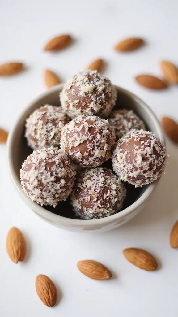 21 Easy Dessert Recipes You Can Whip Up Tonight - 13. No-Bake Almond Joy Energy Bites