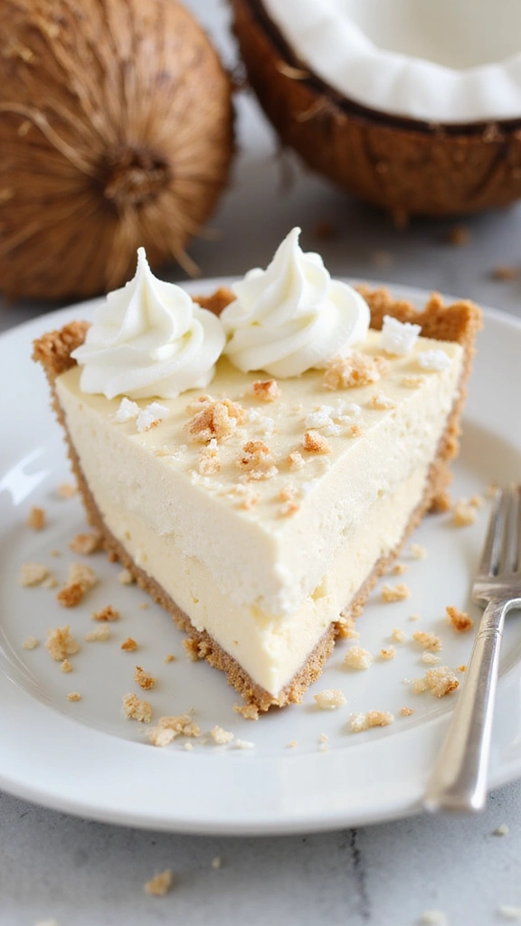 21 Easy Dessert Recipes You Can Whip Up Tonight - 8. No-Bake Coconut Cream Pie