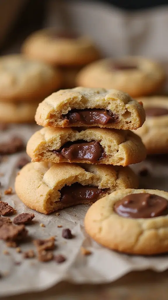 23 Dessert Ideas That Look Fancy (But Are Actually Simple) - 16. Nutella-Stuffed Cookies