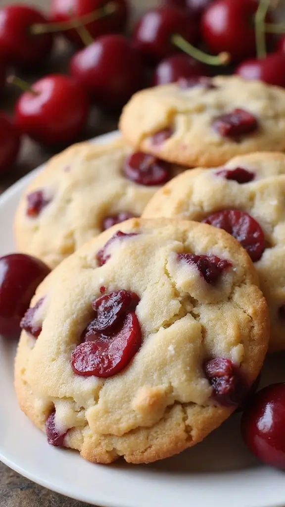 23 Dessert Ideas That Look Fancy (But Are Actually Simple) - 19. Cherry Almond Cookies