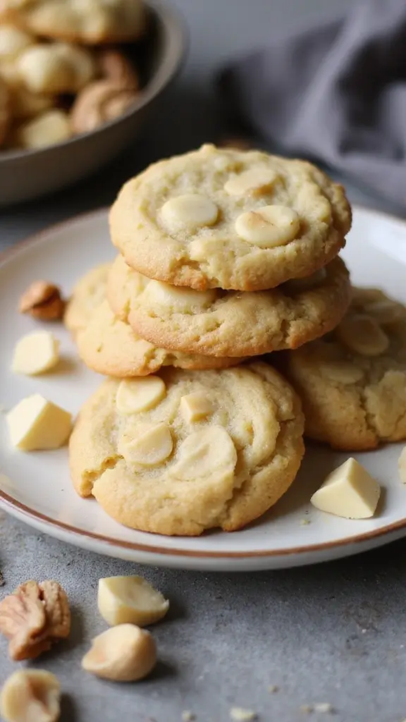 23 Dessert Ideas That Look Fancy (But Are Actually Simple) - 6. White Chocolate Macadamia Nut Cookies