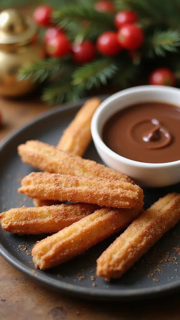 23 Dessert Recipe Makeovers: Turn Classics Into Modern Treats - 23. Churros with Chocolate Sauce