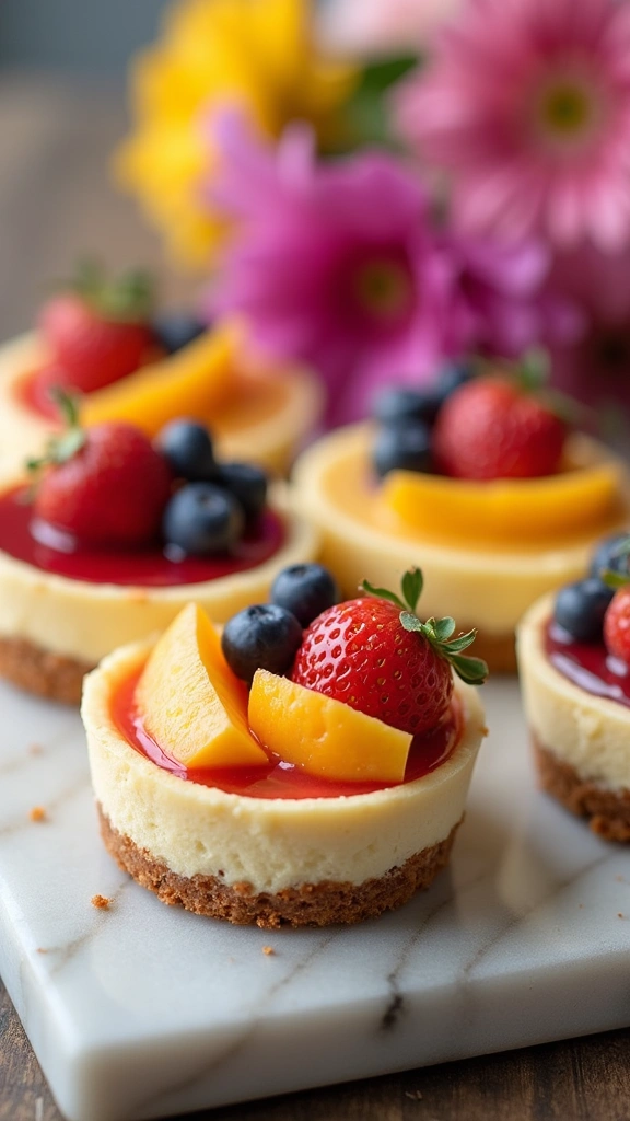 23 Dessert Recipe Makeovers: Turn Classics Into Modern Treats - 4. Mini Cheesecakes with Fruit Toppings