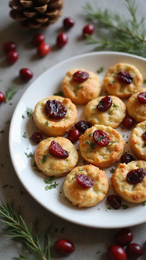 23 Irresistible Seasonal Snacks That Change With the Weather (Spring, Summer, Fall, Winter!) - 18. Cranberry Brie Bites
