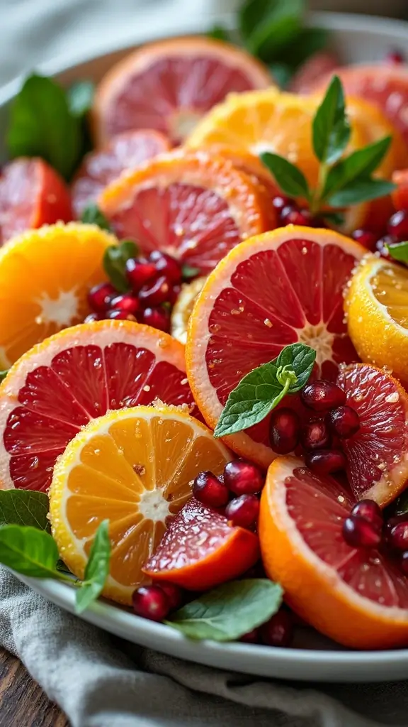 23 Irresistible Seasonal Snacks That Change With the Weather (Spring, Summer, Fall, Winter!) - 20. Winter Citrus Salad