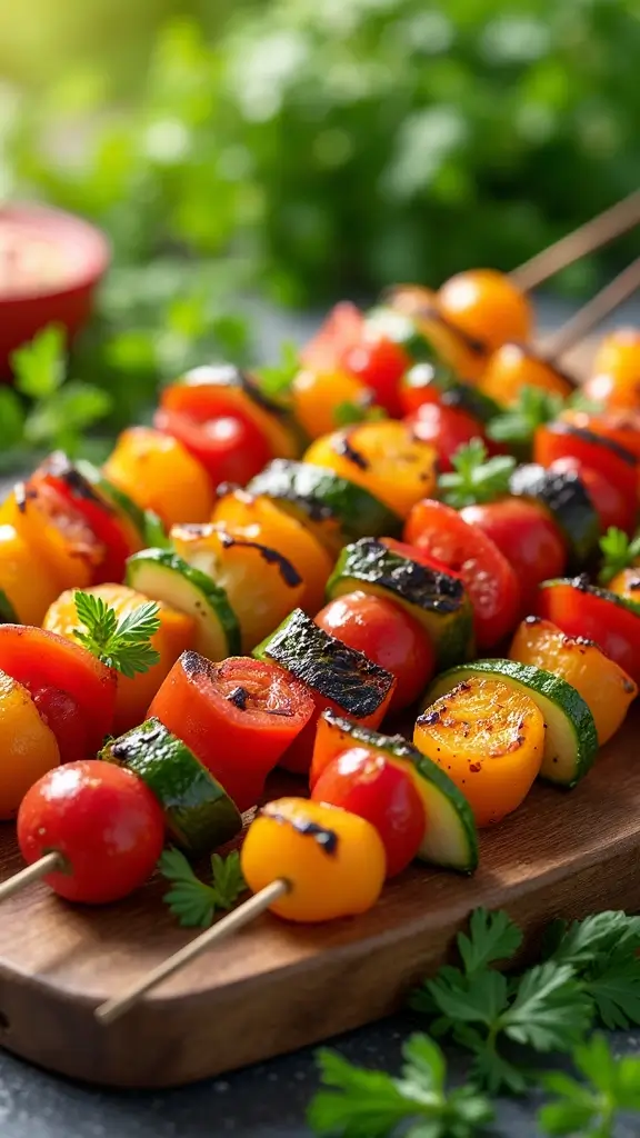 23 Irresistible Seasonal Snacks That Change With the Weather (Spring, Summer, Fall, Winter!) - 4. Grilled Vegetable Skewers