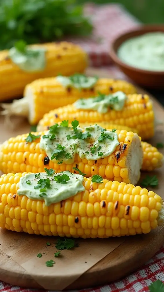 23 Irresistible Seasonal Snacks That Change With the Weather (Spring, Summer, Fall, Winter!) - 8. Corn on the Cob with Herb Butter
