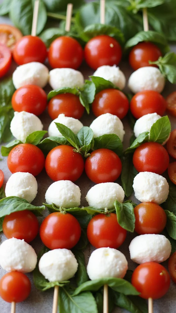 25 Delicious Salad Recipes for Every Season 25 Delicious Salad Recipes for Every Season - 10. Caprese Salad Skewers