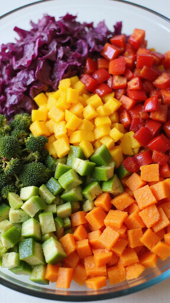 25 Delicious Salad Recipes for Every Season 25 Delicious Salad Recipes for Every Season - 14. Rainbow Chopped Salad