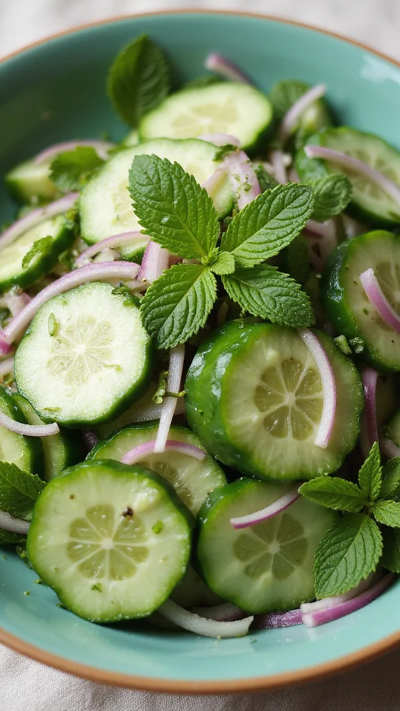 25 Delicious Salad Recipes for Every Season 25 Delicious Salad Recipes for Every Season - 19. Cucumber Mint Salad