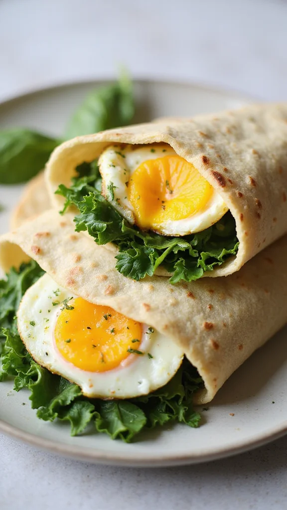 25 Quick Dinner Recipes for Fast Weeknights - 19. Spinach and Egg Breakfast Wraps